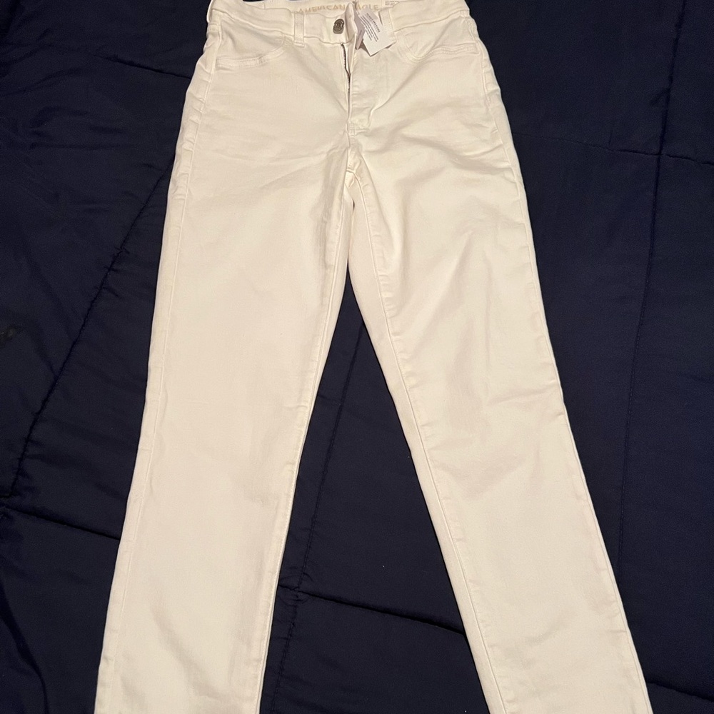 American Eagle White Super Hi Rise Jegging Jeans
